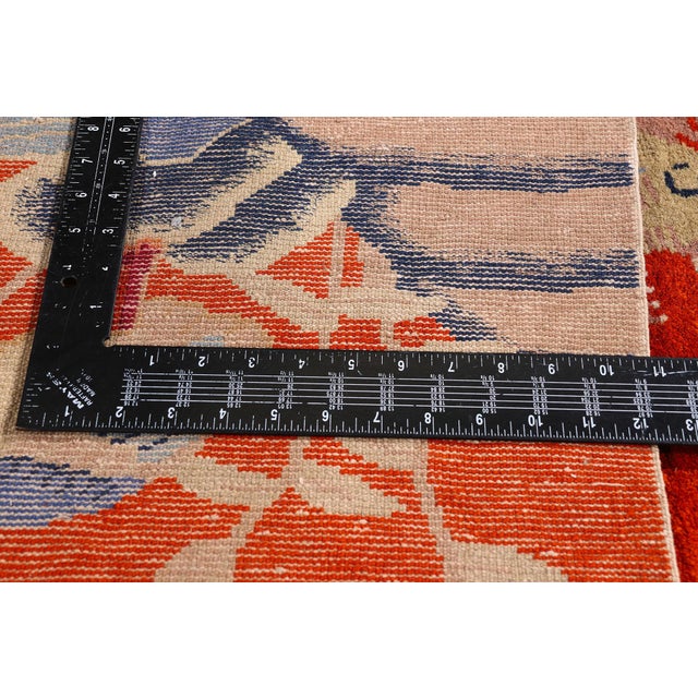 Textile Vintage Chinese Art Deco Pictorial Rug, 07'11 X 05'02 For Sale - Image 7 of 10