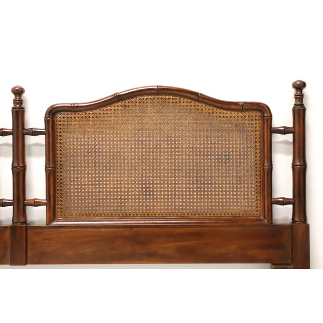 Henredon Faux Bamboo & Cane King Headboard Chairish