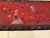 Beautiful red silk Chinese table runner with sewn decorations. This table runner was owned by a lady who collected...