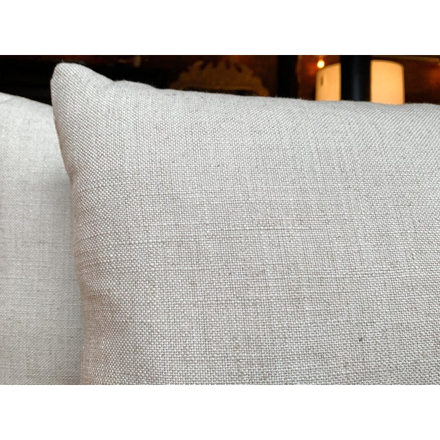 Custom Pillows With Clarence House Cut Velvet Fabric - A Pair For Sale - Image 13 of 14