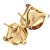 Tiffany and Co. Vintage! Tiffany & Co Leaf Yellow Gold Earrings 2003- 2 Pieces For Sale - Image 4 of 9