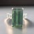 Natural Tourmaline White Sapphire Ring 6.75 14k WG 21.03 TCW Certified For Sale - Image 10 of 18