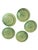 Green Bordallo Pinheiro Majolica Plates With Strawberry Leaf Motif - Set of Five For Sale - Image 8 of 10