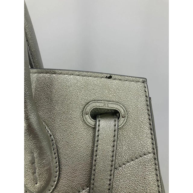 Ralph Lauren Ralph Lauren Silver Leather Rickey Bag For Sale - Image 4 of 11
