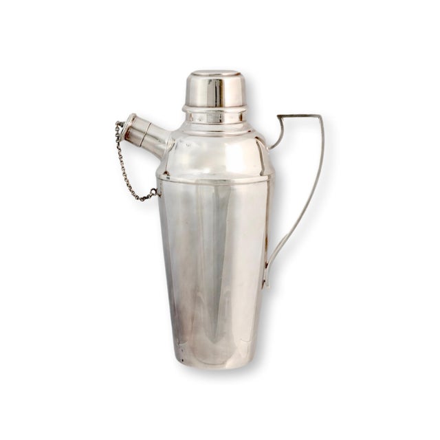 Traditional Vintage Elkington Silverplate Cocktail Shaker For Sale - Image 3 of 5