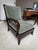 Dakota Jackson Ceylon lounge chair with matching ottoman. Solid cherry, kiln-dried hardwood frame. Doweled and corner-...
