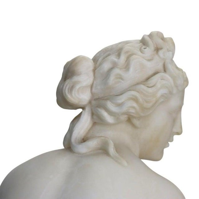 Late 19th Century Late 19th Century P. Bazzanti Style Alabaster Statue “Crouching Venus” Unsigned For Sale - Image 5 of 15