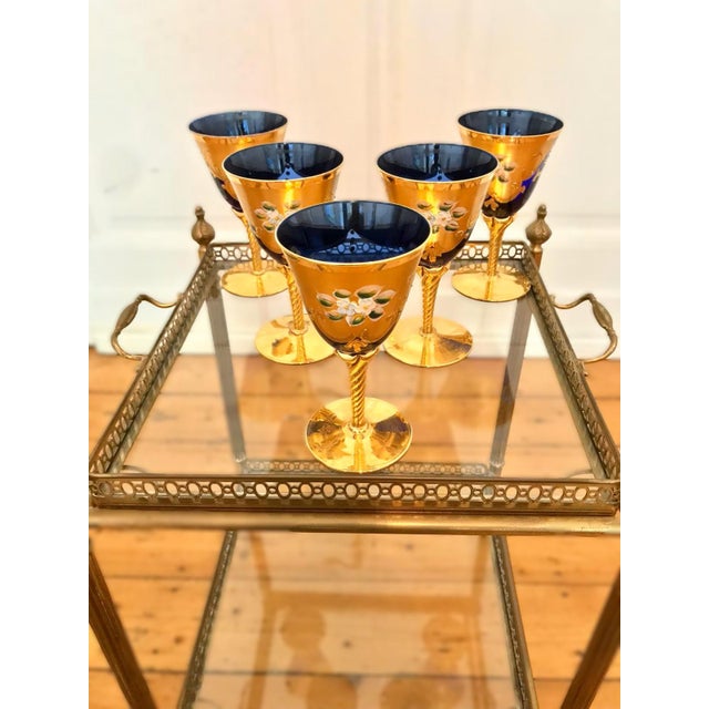 Vintage Art Deco French Serving Trolley with Removable Tray, 1950s For Sale - Image 3 of 7