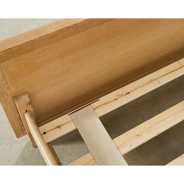 Pair of Twin Scandanivian Modern Style Cerused Oak Beds For Sale - Image 17 of 18