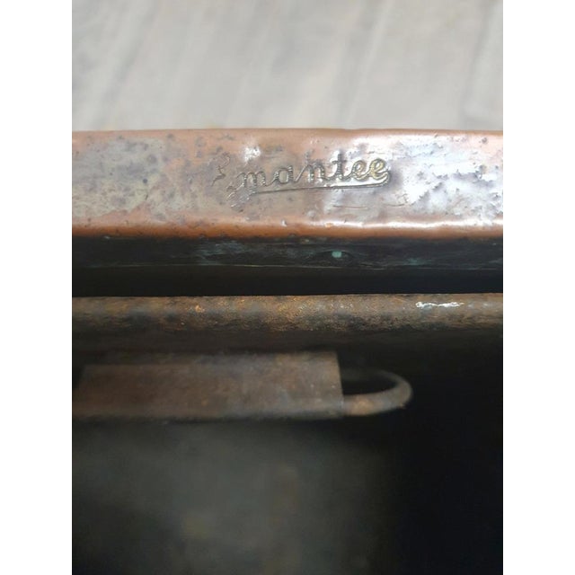 Copper Hand Beaten Arts and Crafts Copper Coal Box, 1880 For Sale - Image 8 of 9