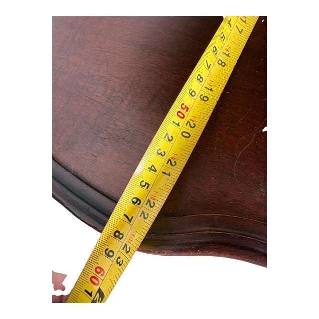 Wood Vintage Mid-Century Mersman Mahogany 3-Tier Pie Crust Dumbwaiter Table For Sale - Image 7 of 8