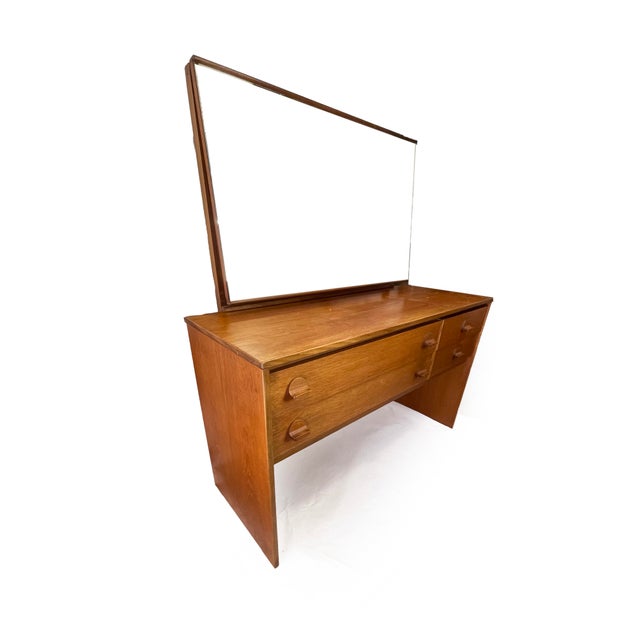 Mid-Century Modern Cantata Dressing Table with Mirror by John & Sylvia Reid for Stag Furniture, 1960s For Sale - Image 4 of 12