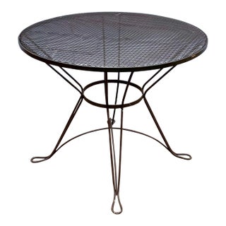1970s Salterini Tempestini Inspired Vintage Radar Atomic Patio Table For Sale