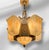 This unique Art Deco slip shade chandelier comes with two matching sconces! Each part is all original, including the...
