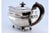 Silver Teapot with Handle and Knob in Chestnut Wood and Pearls For Sale - Image 3 of 10