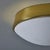 1960s Glashütte Limburg Brass & Opaline Glass Flush Mount in the Manner of Stilnovo For Sale In Los Angeles - Image 6 of 12