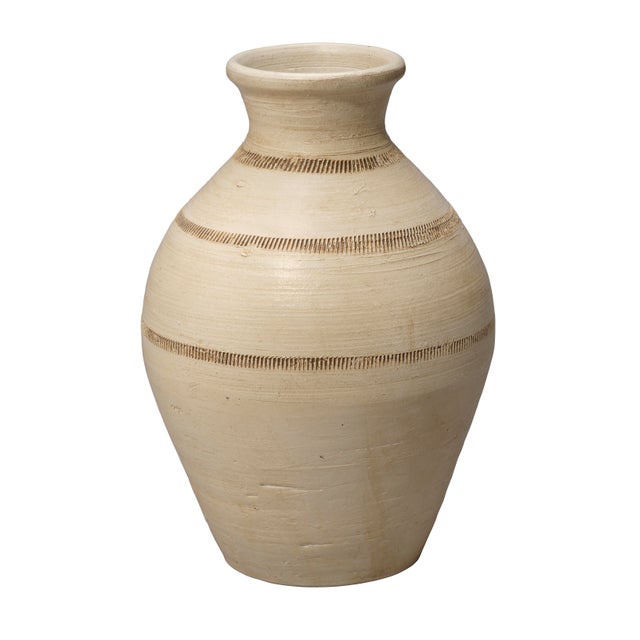 2020s Jamie Young Conservatory Ceramic Vase, Cream For Sale - Image 5 of 5