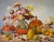 Autumn Gift - Seasonal Harvest Still Life with Flowers by Albin Kern. This still life by Austrian-American painter Albin...