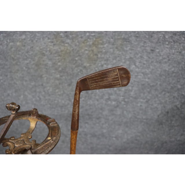 Brown Wellington Stone Parlor Putter Golf Smoking Stand For Sale - Image 8 of 17