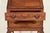 Brown Chippendale Flame Mahogany Drop Front Secretary Desk With Bookcase Hutch by Saginaw Furniture, Circa 1920s For Sale - Image 8 of 18