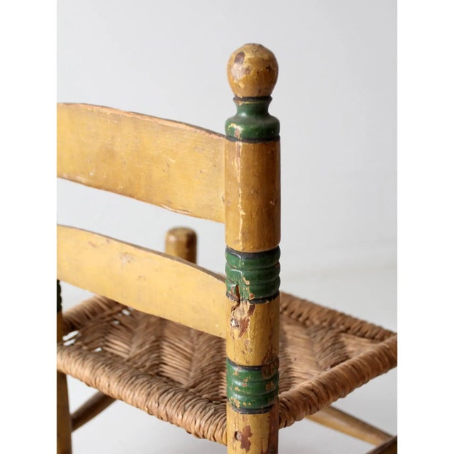 Mid 20th Century Vintage Mexican Folk Art Children's Chair For Sale - Image 5 of 10