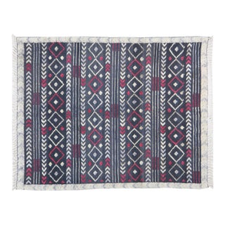 1950s Modern Moroccan Hand Knotted Wool Rug, 5'9"x7'6" For Sale