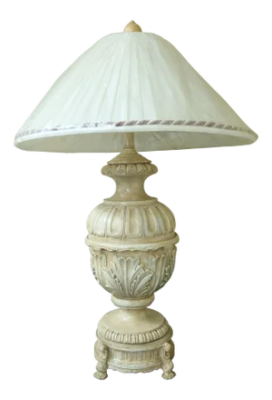 Large Italian Style Decorative Table Lamp W. Shade