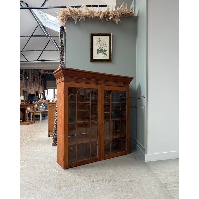 Wood Antique English Display Case For Sale - Image 7 of 17