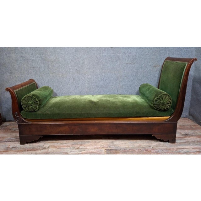 19th Century Mahogany Chaise Lounge For Sale - Image 10 of 11