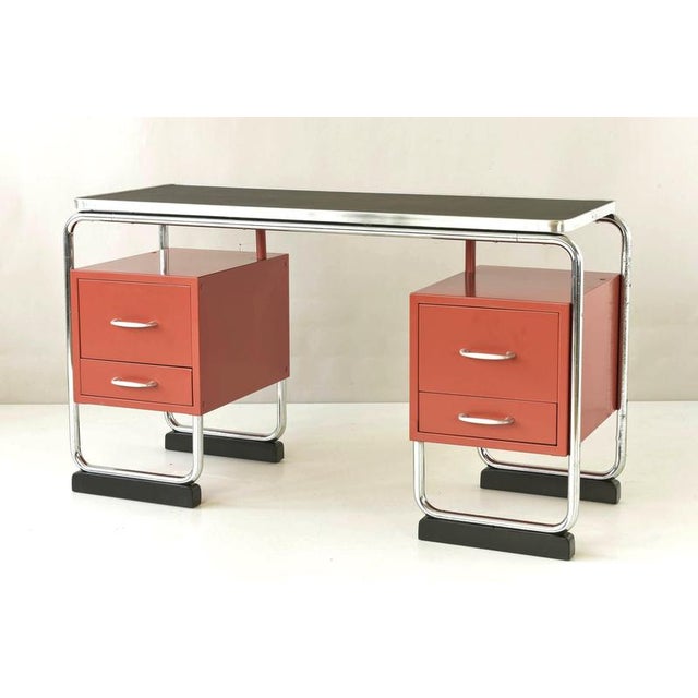 Vintage German Steel Tube Desk, 1950 For Sale - Image 14 of 14