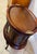 Chocolate Vintage Mahogany Oval Bar Cabinet With Removable Serving Tray For Sale - Image 8 of 11