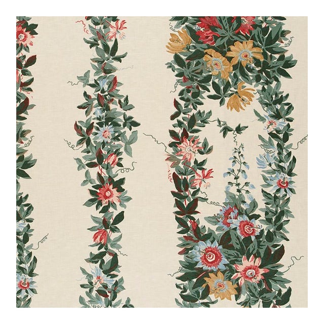 Jasper Malmaison Fabric Remnant in Jardin - 1.5 Yards For Sale