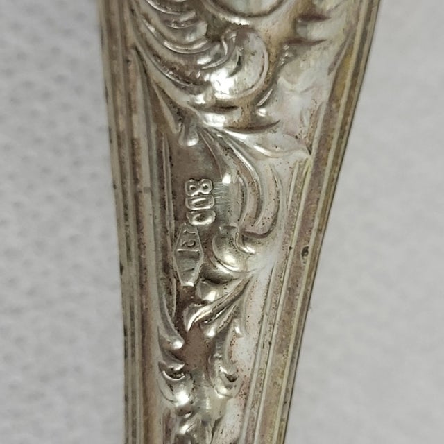 Vintage Silver Dessert Cutlery, 1950s, Set of 12 For Sale - Image 7 of 9