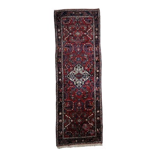 1920s, Antique Persian Hamadan Handmade Runner 3.5' X 9.9' For Sale