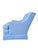 Mid 20th Century Vintage Custom Upholstered Blue Club Chair- A Pair For Sale - Image 5 of 18