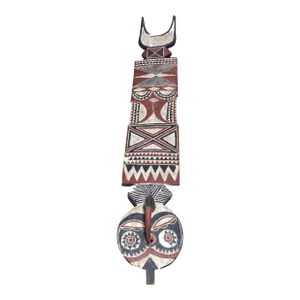 Vintage Large African Bobo Bwa Plank Mask Burkina Faso 80" H