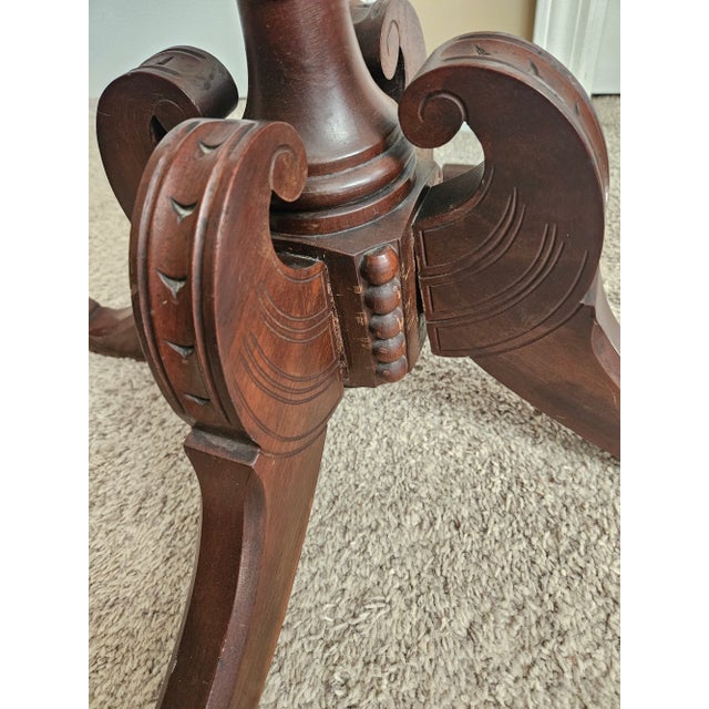 Vintage Carved Wood Pedestal Stand For Sale - Image 14 of 15