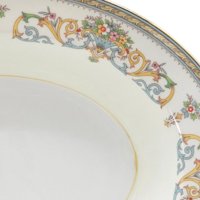 Late 20th Century Aynsley Henley Floral Bone China Oval Serving Bowl England Set of 2 10.75" For Sale - Image 5 of 10
