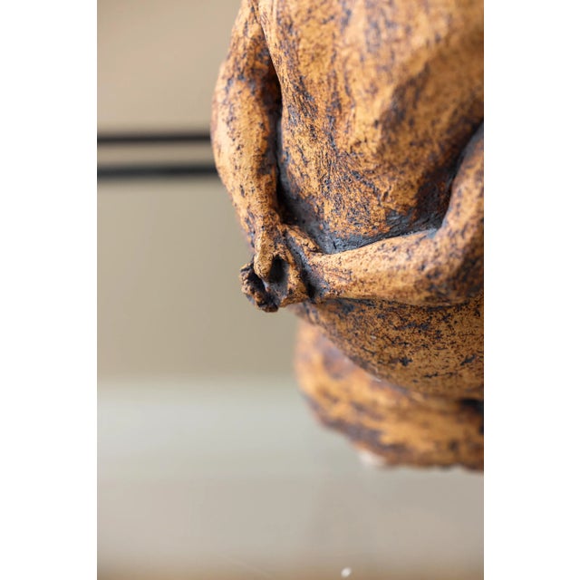 Mid-Century Modern Mid-Century Studio Stoneware Female Figure Sculpture For Sale - Image 3 of 13
