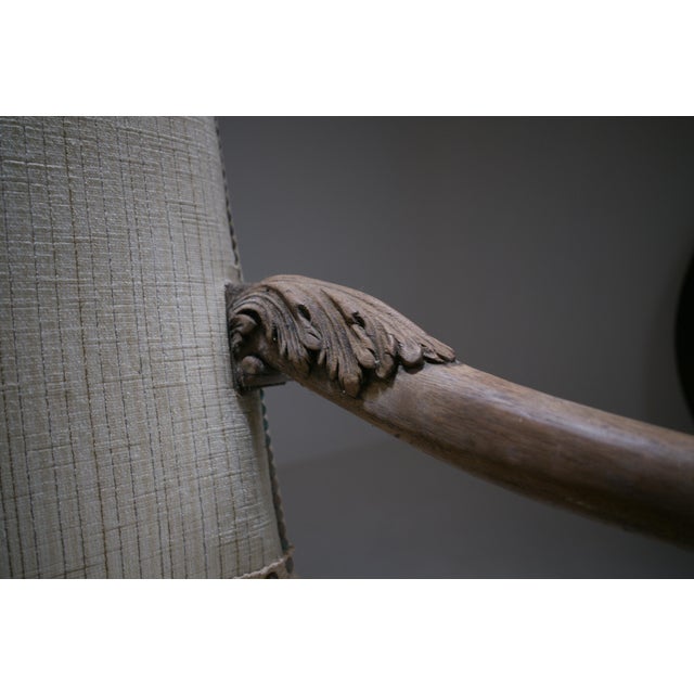 Wood Late 19th Century Louis XIII French Carved Walnut Armchair For Sale - Image 7 of 18