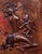 African Copper Relief Motherhood Motif For Sale - Image 6 of 7