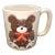 Otagiri Omc Japan 1979 Basket Weaved Brown Bear Hand Painted Ceramic Mug For Sale