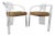 Mid 20th Century Lucite Chairs with Upholstered Cushions - 2 Pieces For Sale