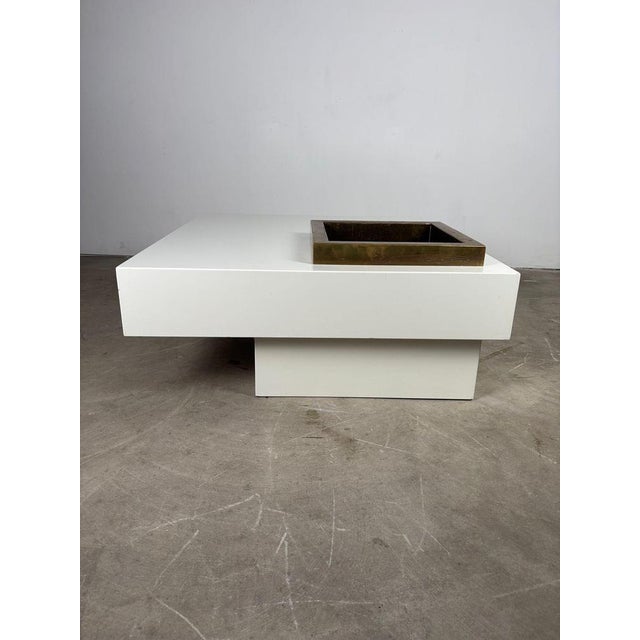 Low Table with Copper Drink Holder, 1960s For Sale - Image 11 of 15