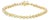 10K Yellow Gold Plated .925 Sterling Silver 1.0 Cttw Miracle Set Diamond Heart-Link 7" Tennis Bracelet (I-J Color, I2-I3 Clarity) For Sale