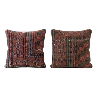 Turkish Rug Pillow Cover 23'' X 24'' & 24'' X 24'' - Set of Two For Sale