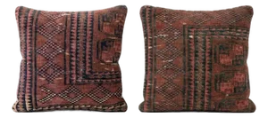 Turkish Rug Pillow Cover 23'' X 24'' & 24'' X 24'' - Set of Two
