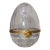Vintage Handmade French Gilt Brass Cut Crystal Caviar Egg Caddy Jar Bar Set For Sale