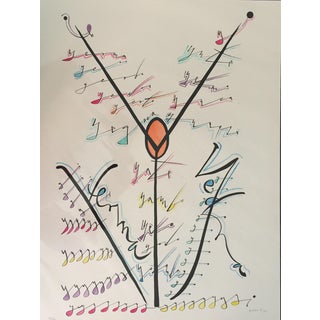 Rafael Alberti, Letter Y, Lithograph, 1972 For Sale