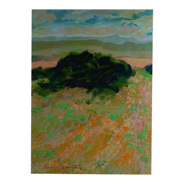 1980s “Bush Country” Abstract Landscape Acrylic Painting by Harry Hilson For Sale